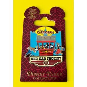 Disneyland California Adventure Hollywood Red Car Trolley Trading Pin NEW